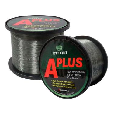 Imagem de Kit 6 Linhas Pesca Ottoni Aplus 0,25mm 10lb 4,5k 1900m