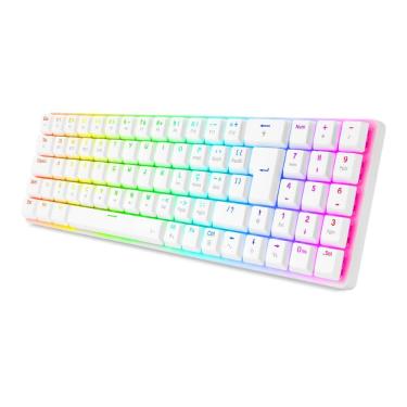 Imagem de Teclado Mecânico Gamer K626 Branco Switch Marrom Redragon Branco