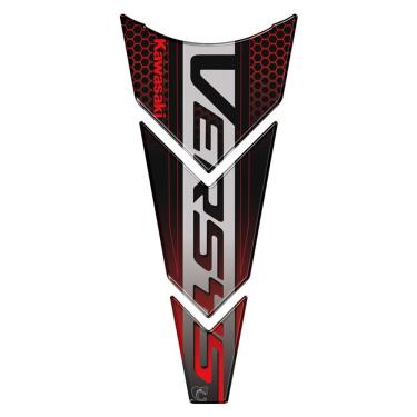 Imagem de Adesivo Resinado Protetor De Tanque Moto Kawasaki Versys Cor Vermelho