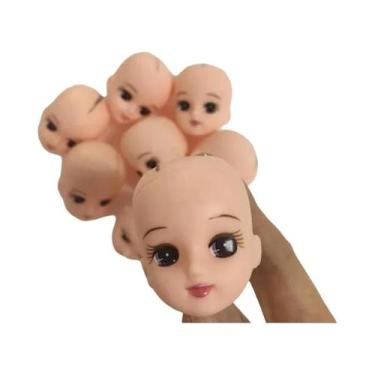 Imagem de Cabeças De Boneca Licca Careca Fofas Para Crianças DIY Maquiagem Práti