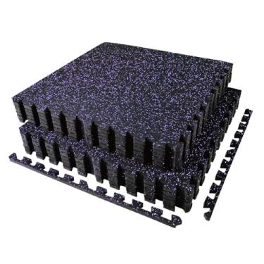 Imagem de AIRHOP Tapetes Para Exercícios Com 0,56 Pol. De Espessura E 48 Pés Quadrados, 12 Peças, Borracha Superior Aprimorada Espuma Eva Alta Densidade, Piso Academia Grande Encaixe Em Formato Quebra-Cabeça