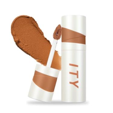 Imagem de ITY Batons Com Acabamento Fosco Aveludado, Mousse De Argila Texturizada, Tom Laranja, Disfarça Linhas, Pigmentação Rica, 0,14 Oz (4 G), Gengibre