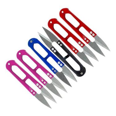 Imagem de 06 Tesouras Metal Corte Acabamento Bordados Crochê Tricô. - Evolvere