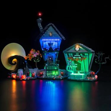 Imagem de Hilighting Kit De Iluminação Led Atualizado Compatível Com O Conjunto Construção Lego Disney Tim Burton, Decoração Luzes 21351 (Modelo Não Incluído)