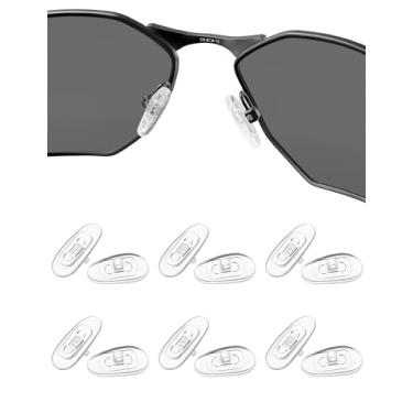 Imagem de HILEEN Almofadas de nariz de substituição para Ray-Ban Aviator RB3025 | RB3026 | RB3030 | RB3211 | RB3362 | RB3445 | RB4175 | RB3183 | RB3625 | RB3016 | RB3267 | RB3136 Óculos de sol 11 Pares - Pares - FlesCor H