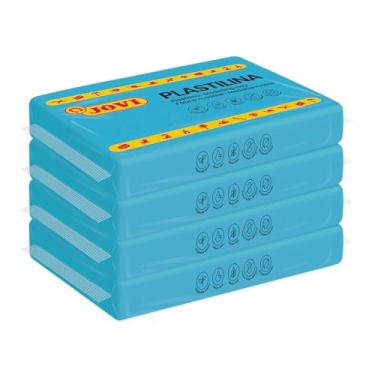 Imagem de Jovi Modeling Clay, 3 Pounds Total, 4 Non-Drying Bars, 0.77 lb Each, Arts and Crafts (Light Blue)