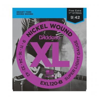 Imagem de Encordoamento Para Guitarra - Exl120-b 6 Cordas Super Light .009-.042 - Corda Mi Extra