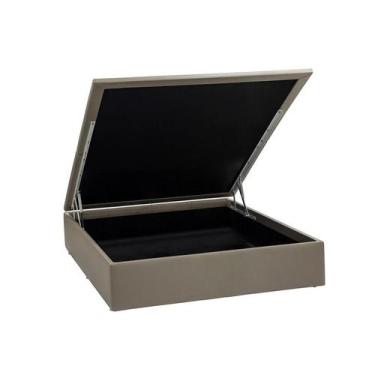 Imagem de Base para Cama Box Casal Physical ll com Baú (39x138x188) Bege - Ortob