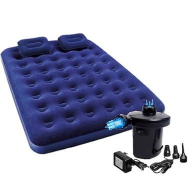 Imagem de Kit Colchão Inflável Casal + 1 Bomba de Ar Eletrica + 2 Travesseiros