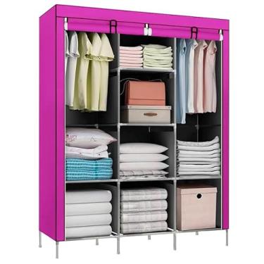 Imagem de Guarda Roupa Dobrável Organizador De Roupas(Rosa)