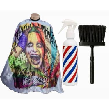 Imagem de Kit Cabeleireiro Capa Personalizada Com Borrifador e Espanador - Barbe