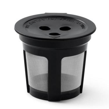 Imagem de Filtro de café, Filtro de café Reutilizável Prático Plástico de 3 Buracos de Cápsula Vazia Acessório de Substituição para Máquina de Cerveja Dupla