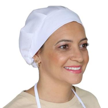 Imagem de Kit 20 Toucas Cozinha Higiênica de Tecido Oxford Cozinheira Churrasque