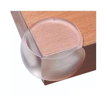 Imagem de Protetor para Quina de Móveis em PVC Incolor, 4 x 4 x 1,5 cm, com Adesivo