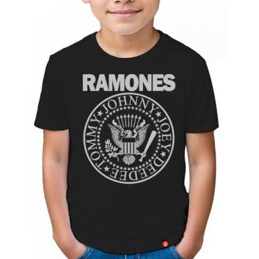 Imagem de Camiseta Infantil Ramones - KING OF GEEK, Preto, 10