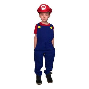 Imagem de Fantasia De Mario Bros Infantil Masculino - Vendaval, 4