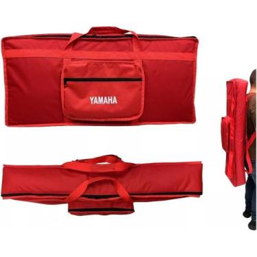 Imagem de Capa almofadada p/ teclado "yamaha" ny-600 cargo vermelho