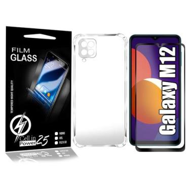 Imagem de Pelicula Vidro 3D + Capa COM BORDA Galaxy M12 M127 6.5 - Cell In Power