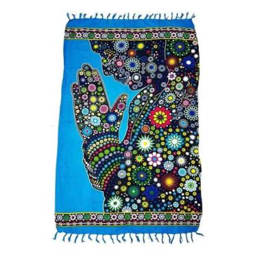 Imagem de Canga Buda Pray - Azul - Besakih, Azul