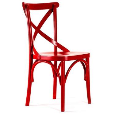 Imagem de Cadeira de Madeira Curve X - Lideratti, Verniz - Tabaco