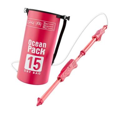 Imagem de KiBcsLic Mochila de Brinquedo para Imersão em água, Brinquedo de Pulverização para Clima Quente para Crianças, Jogo de Piscina de Verão, 15L, Grande Capacidade, Rosa