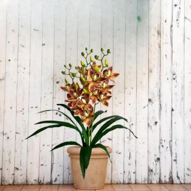Imagem de 10 Orquídeas Artificiais para Decoração de Centro de Mesa Interno em V