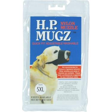 Imagem de Hamilton Pet & Equine Hamilton H.P. Mugz Focinheira ajustável de nylon macio de nylon para cães, 25,5 a 28 cm, preta