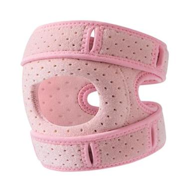 Imagem de Colaxi Joelheira estabilizadora de patela ajustável antiderrapante, suporte de tendão patelar, proteção de joelho para esportes de corrida, Rosa, Adultos