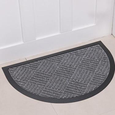 Imagem de Tapete de Porta Antiderrapante / Capacho Lima Meia Lua 40cm x 60cm - N