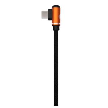 Imagem de Cabo Carregador Gamer Lash Type C 90 1 Metro OEX Game Preto