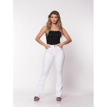 Imagem de Calça Flare 7905 Branca F075 - macaw, Branco, 36