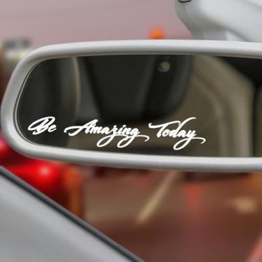 Imagem de 3X Adesivo Be Amazing Today Espelho Decoração Decalque de Carro para Mulheres Adesivo de Lembrete de Afirmação para Seu Carro Novo Decoração de Garrafa de Água Adesivos de Garrafa de Água
