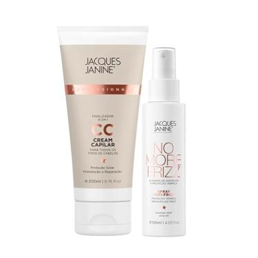 Imagem de Kit Creme Leave-In CC Cream 200ml + Spray No More Frizz Finalizador Proteção Térmica 120ml