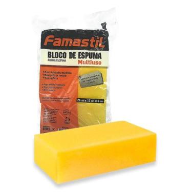 Imagem de Bloco de Espuma Amarela 22x13x6cm Famastil