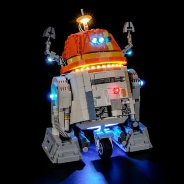 Imagem de GEAMENT LED Light Kit Compatible with Lego Chopper (C1-10P) Astromech Droid Building Blocks Model - Lighting Set for 75416 (Model Set Not Included)
