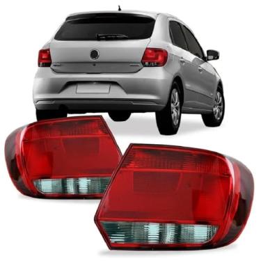 Imagem de Par Lanterna traseira Gol G6 2013 2014 2015 2016 Fumê