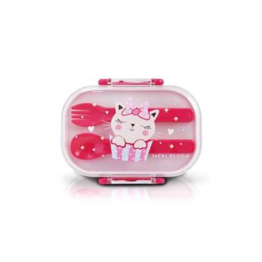 Imagem de Pote Para Lanche De 2 Andares Infantil Bebê 400ml Lancheira Marmita Pi