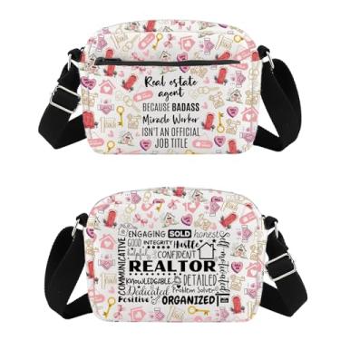 Imagem de WSNANG Bolsa transversal para corretores de imóveis, corretor de imóveis, oração, agradecimento, presente, vendedor, presentes de formatura, Agent Cb, Moderno