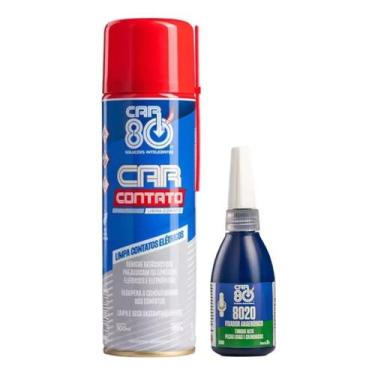 Imagem de Kit Car80 Spray Limpa Contato E Trava Rosca E Porcas 8020