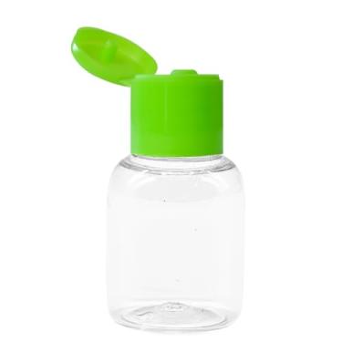 Imagem de 100 Mini Frascos 10ml Tampa Flip Top Álcool Gel Shampoo.5.4cm×2.7cm.frascos de viagem；frasco shampoo；viagem；pote viagem(VERDE)