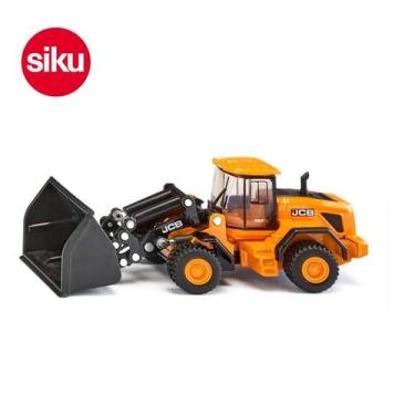 Imagem de Miniatura Trator Pá Carregadeira JCB 457 WLS 1/87 Siku, Amarelo