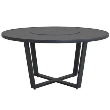 Imagem de Mesa Genebra de Chapa Alumínio Com Giro Para Cadeiras de Piscina e Jar