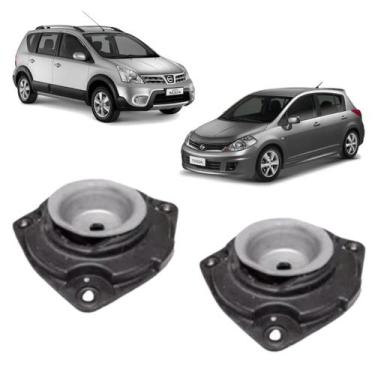 Imagem de Kit 2 Coxim Batente Amortecedor Dianteiro Tiida Livina 08/.. - Solupe 