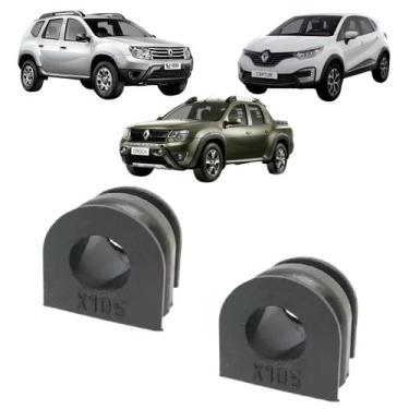 Imagem de Par Bucha Barra Estabilizadora Dianteira Captur Oroch Duster - Solupe 