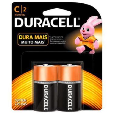 Imagem de Pilha Duracell Alcalina Média C Cartela Com 2 Unidades
