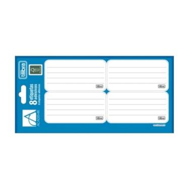 Imagem de Etiqueta Escolar Adesiva Tilibra Académie Branca 10 Cartelas com 8 Unidades Cada Identificação