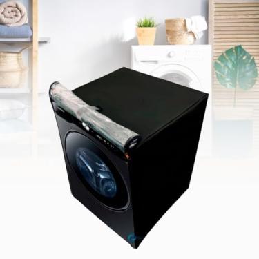 Imagem de CAPA PARA LAVA E SECA SAMSUNG 17KG WD17T SMART TRANSPARENTE (PRETO)