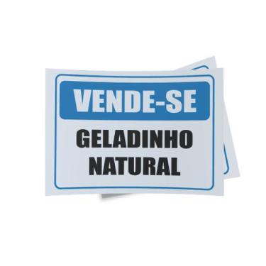 Imagem de Kit 3 Placas sinalização 15x21cm EM PVC PL(147) Tema: Geladinho - Sem 