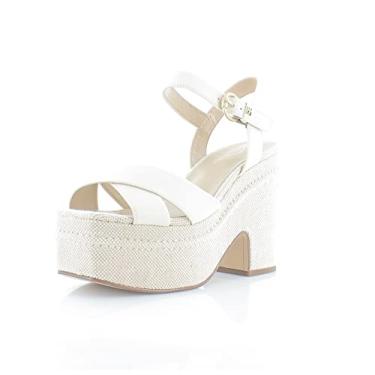 Imagem de Sam Edelman Sandálias femininas com plataforma Trianna, Marfim, 11