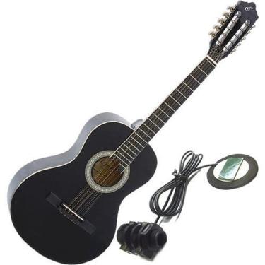 Imagem de Kit Viola Giannini Caipira Eletroacústica Capa Vs14 Preto